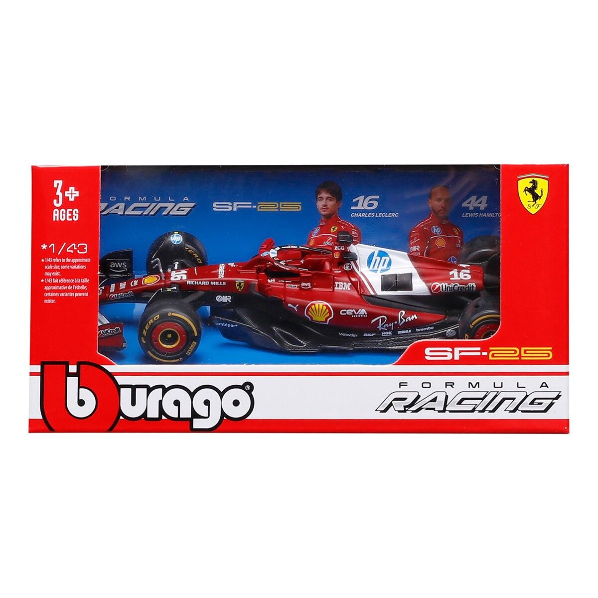 Автомодель - FERRARI RACING - SF-25 (2025) (1:43)