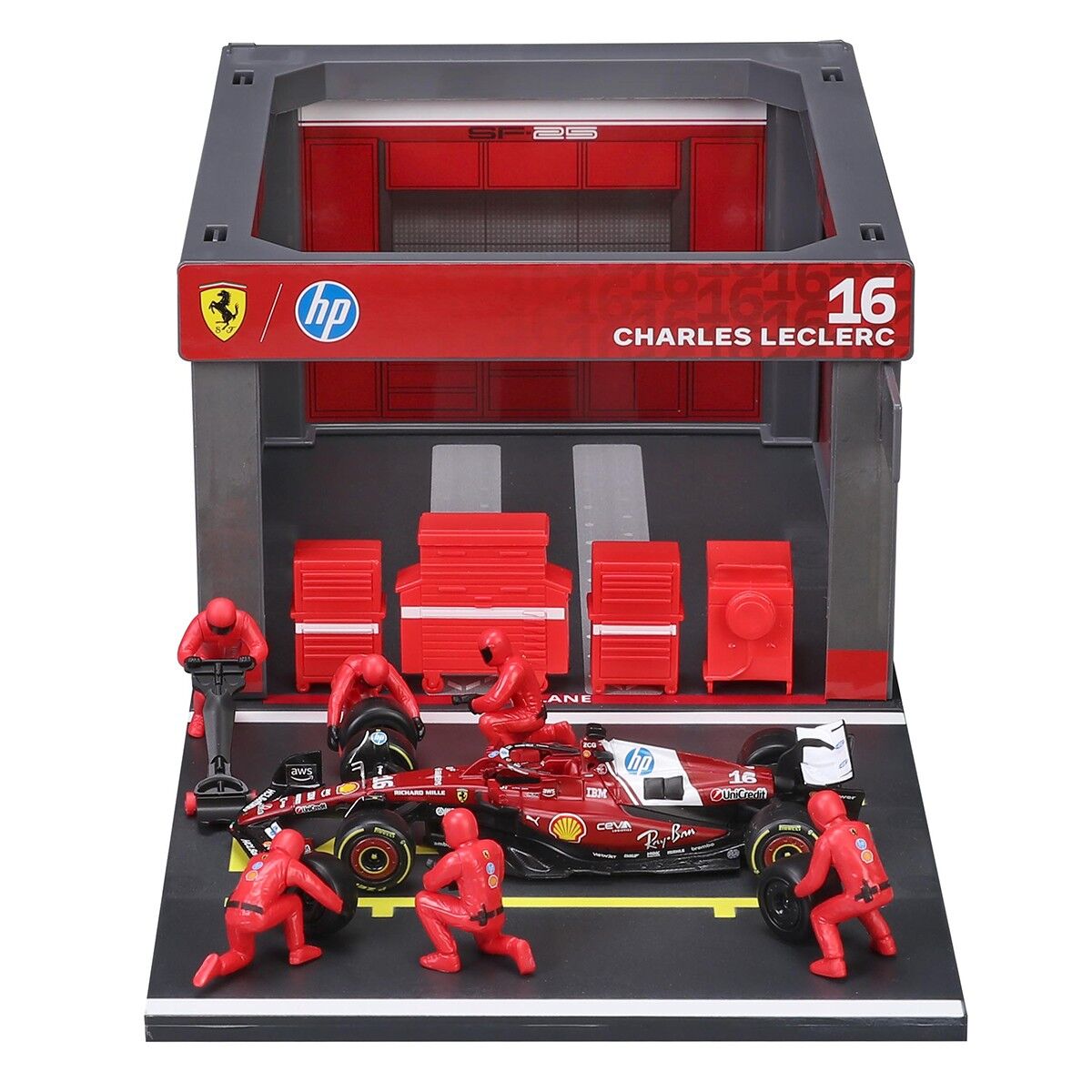 Ігровий набір - PIT PASS FERRARI SF-25 (1:43)