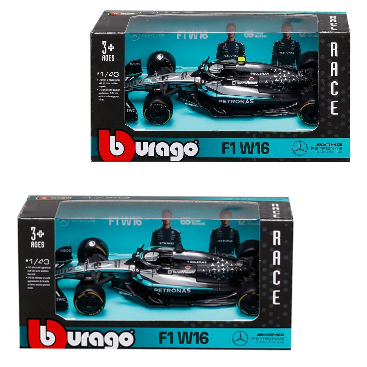 Автомодель – MERCEDES-AMG F1 W16 PETRONAS (2025) (1:43)