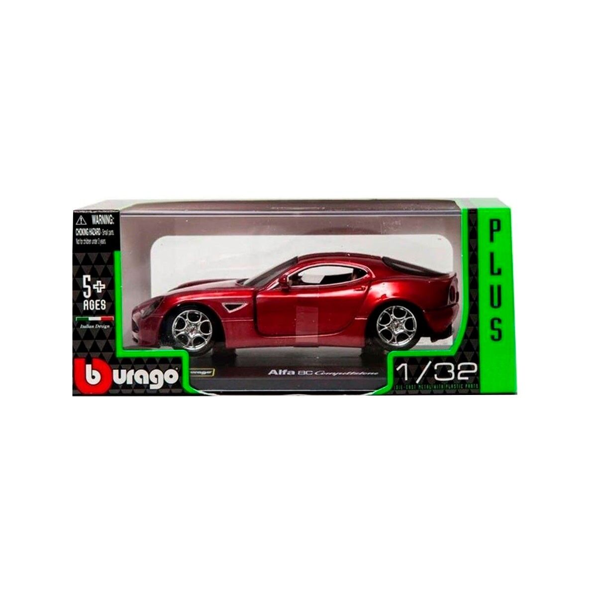 Автомодель - ALFA 8C COMPETIZIONE (2007) (червоний металік, 1:32)