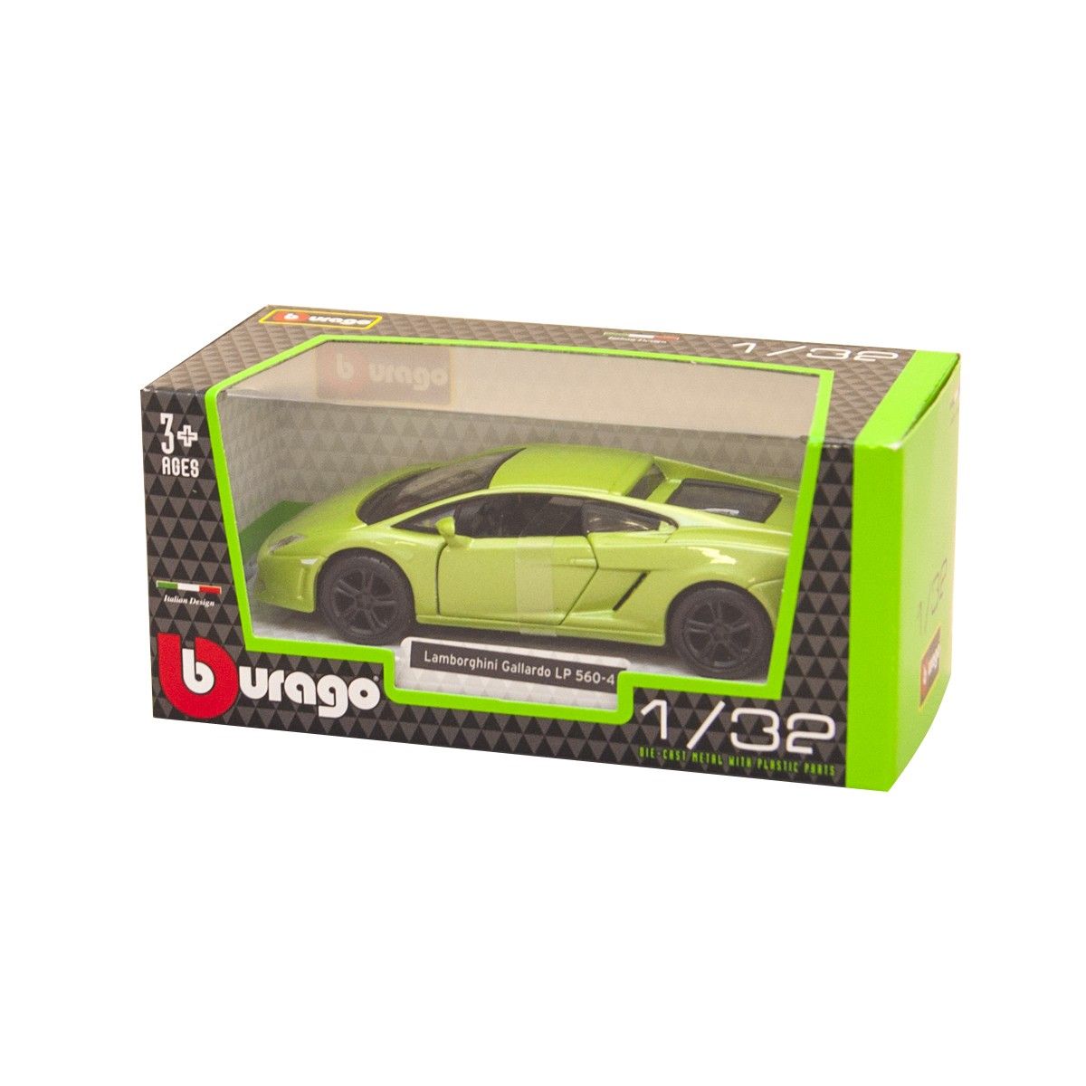Автомодель - LAMBORGHINI GALLARDO LP560-4 (2008), (асортi бiлий, світло-зелений металiк, 1:32)