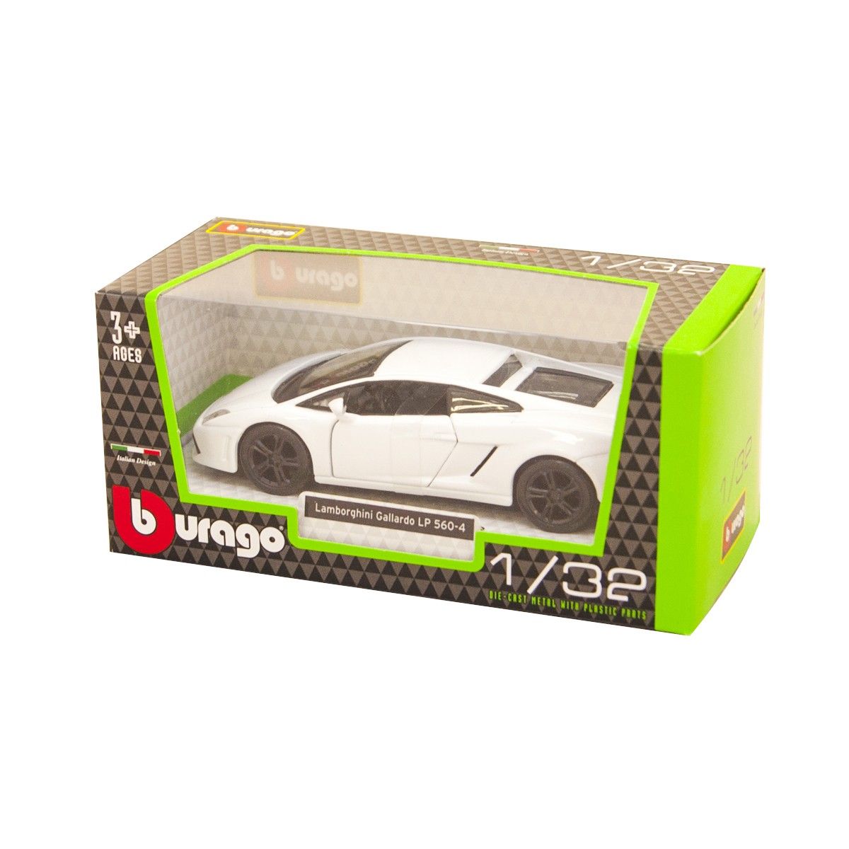 Автомодель - LAMBORGHINI GALLARDO LP560-4 (2008), (асортi бiлий, світло-зелений металiк, 1:32)