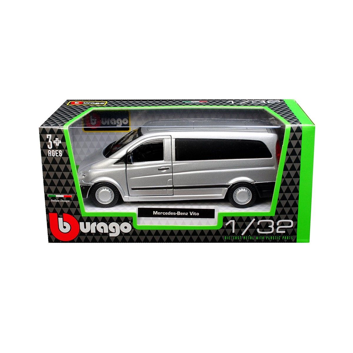 Автомодель - MERCEDES-BENZ VITO (асорті сріблястий, чорний1:32)
