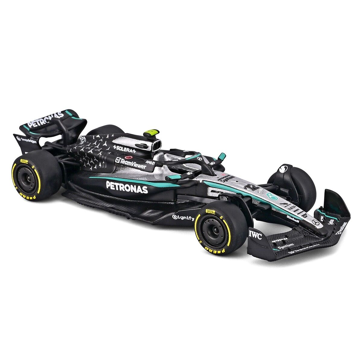 Автомодель - MERCEDES-AMG F1 W16 (2025) (1:64)