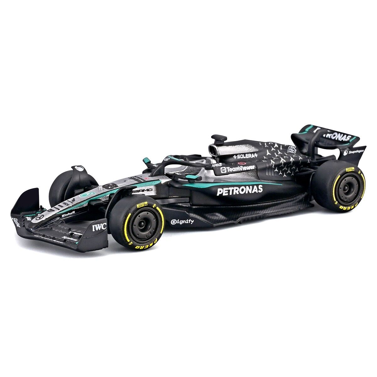 Автомодель - MERCEDES-AMG F1 W16 (2025) (1:64)