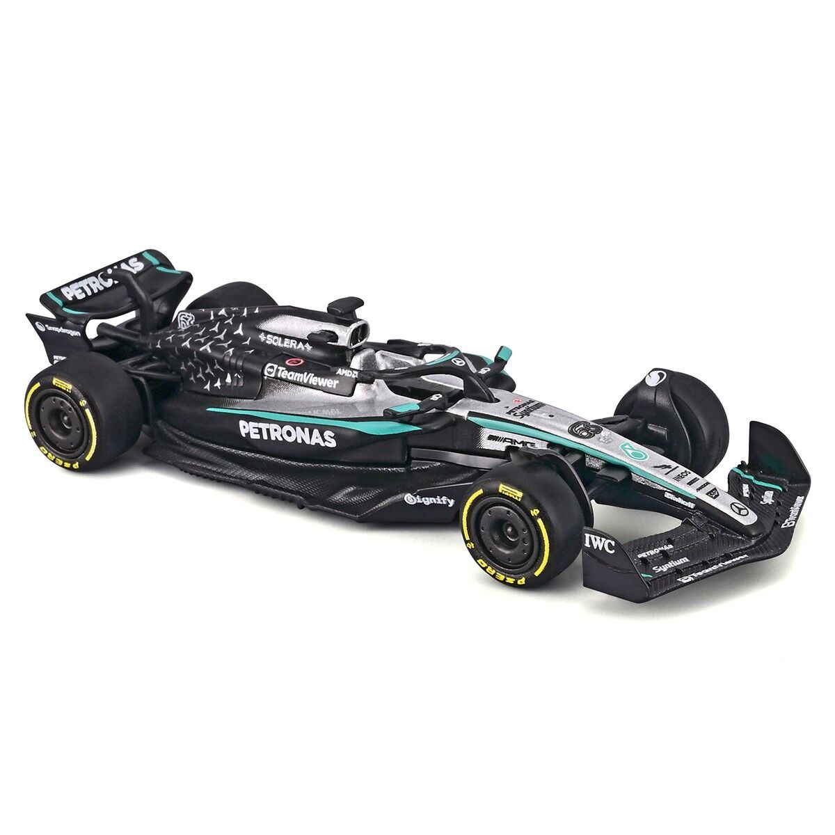 Автомодель - MERCEDES-AMG F1 W16 (2025) (1:64)