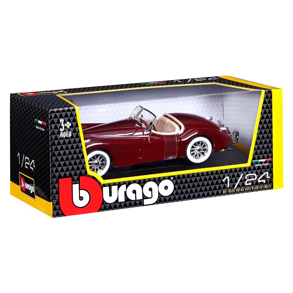 Автомодель Jaguar Xk 120 Bburago асорті. вишневий сріблястий 1:24 (18-22018)