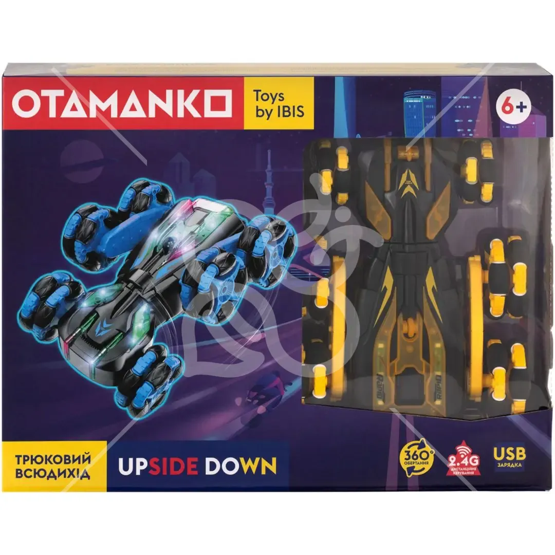 Машинка OTAMANKO Трюковий всюдихід UPSIDE DOWN Жовтий
