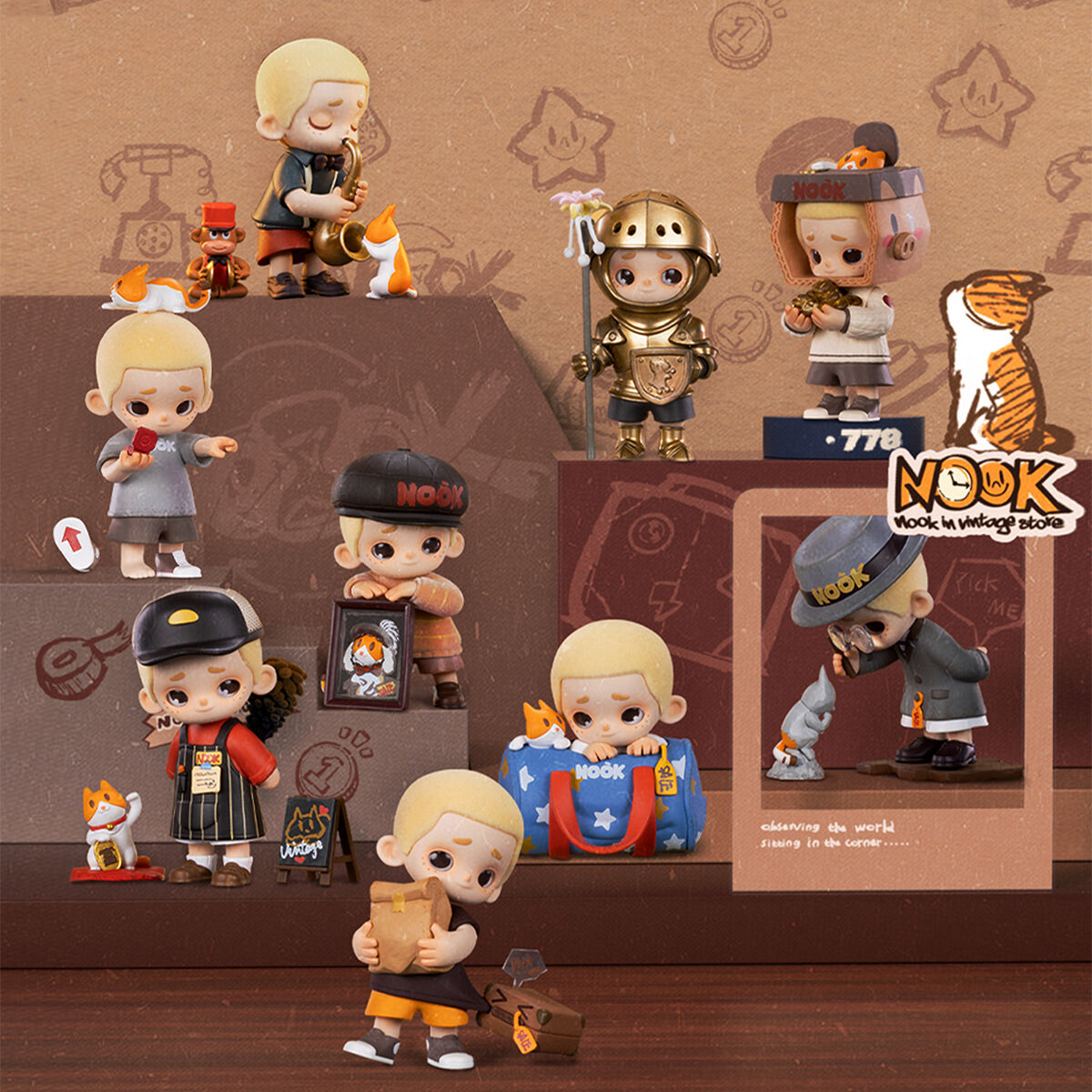 Колекційна іграшка POP TOP 52Toys серії "NOOK" - ВІНТАЖНА КРАМНИЦЯ (у дисп., в ас.)