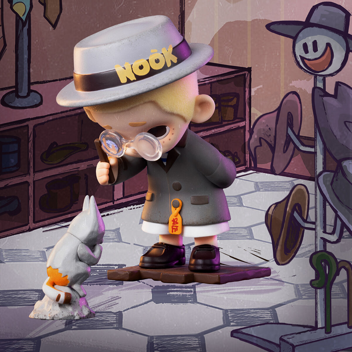 Колекційна іграшка POP TOP 52Toys серії "NOOK" - ВІНТАЖНА КРАМНИЦЯ (у дисп., в ас.)