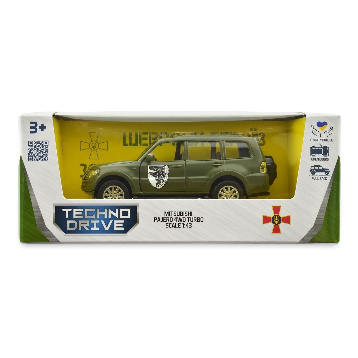 Автомодель серії "Шеврони Героїв" - MITSUBISHI PAJERO 4WD TURBO - "93 ОМБр"