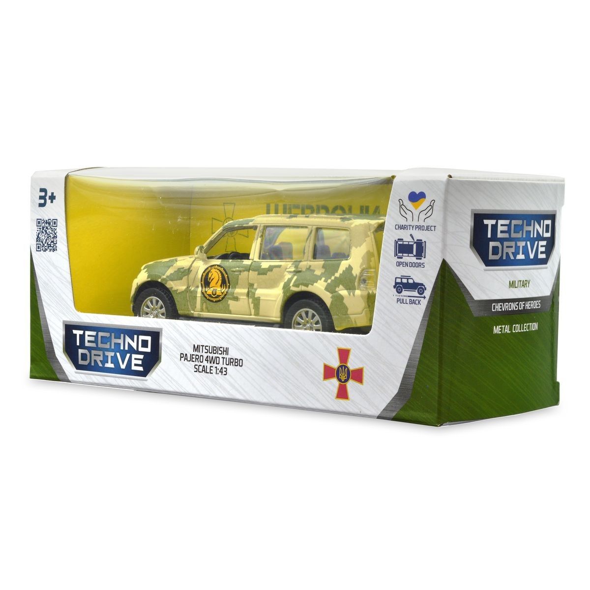 Автомодель серії "Шеврони Героїв" - MITSUBISHI PAJERO 4WD TURBO - "47 ОМБр"