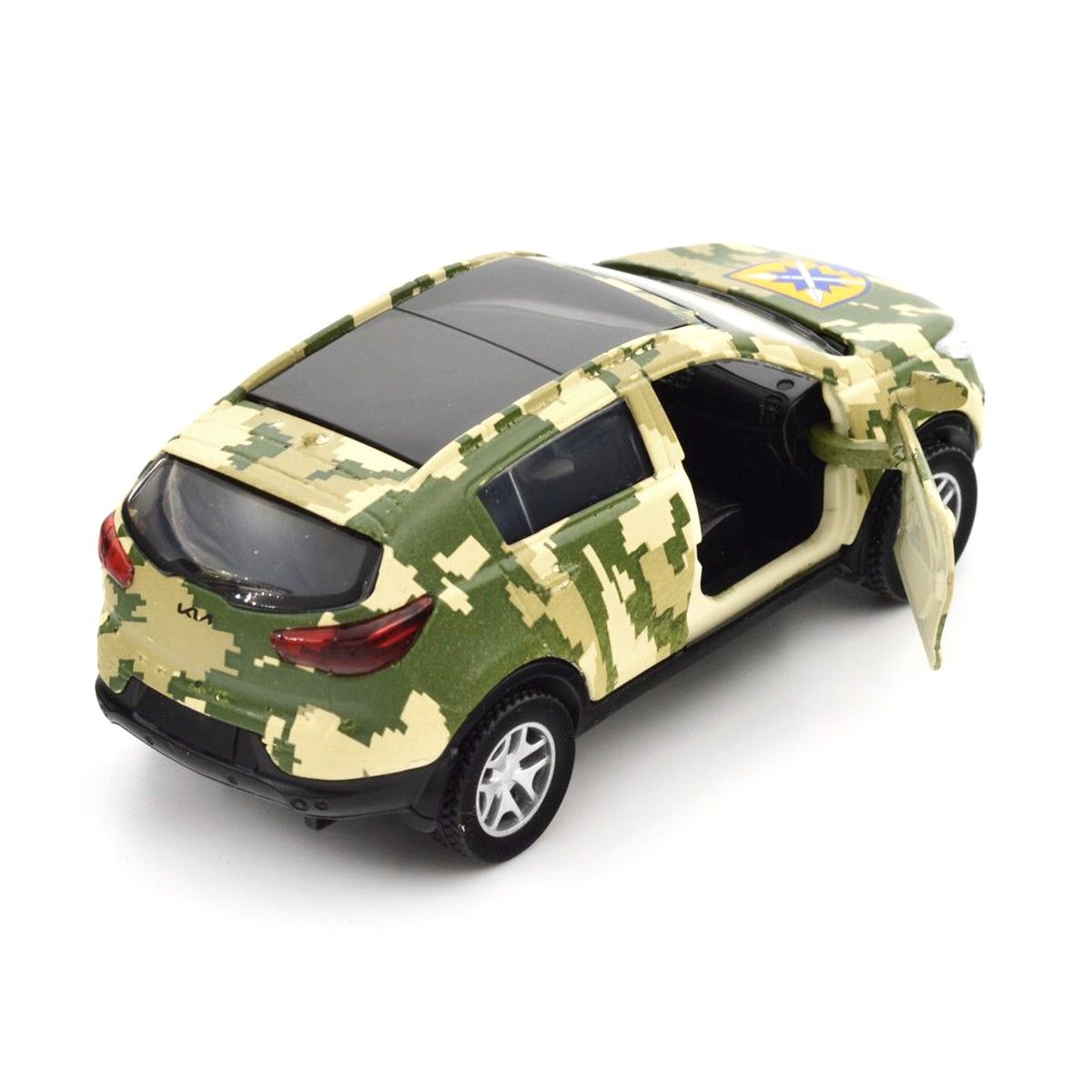 Автомодель серії "Шеврони Героїв" - KIA SPORTAGE R - "56 ОМПБр"