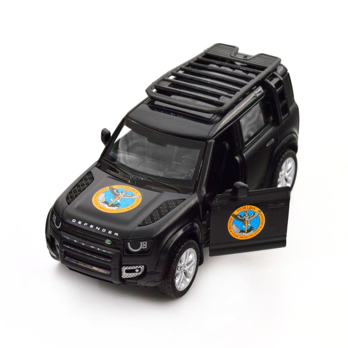 Автомодель серії "Шеврони Героїв" - LAND ROVER DEFENDER 110 - "ГУР МО"