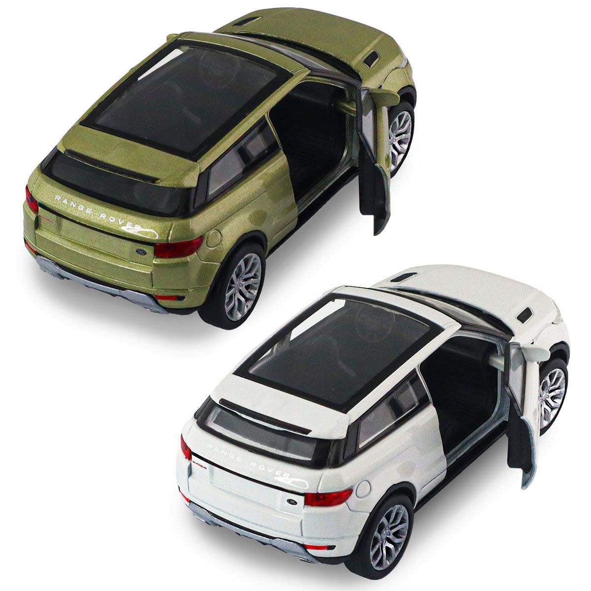 Автомодель - LAND ROVER RANGE ROVER EVOQUE (білий, зелений)