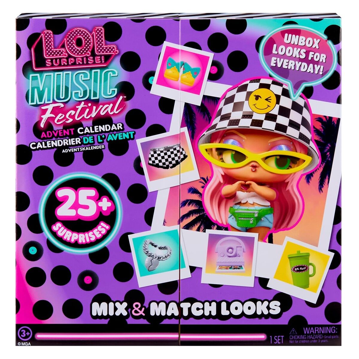 Ігровий набір з лялькою L.O.L. SURPRISE! серії "Music Festival" – АДВЕНТ-КАЛЕНДАР (25 сюрпризів)