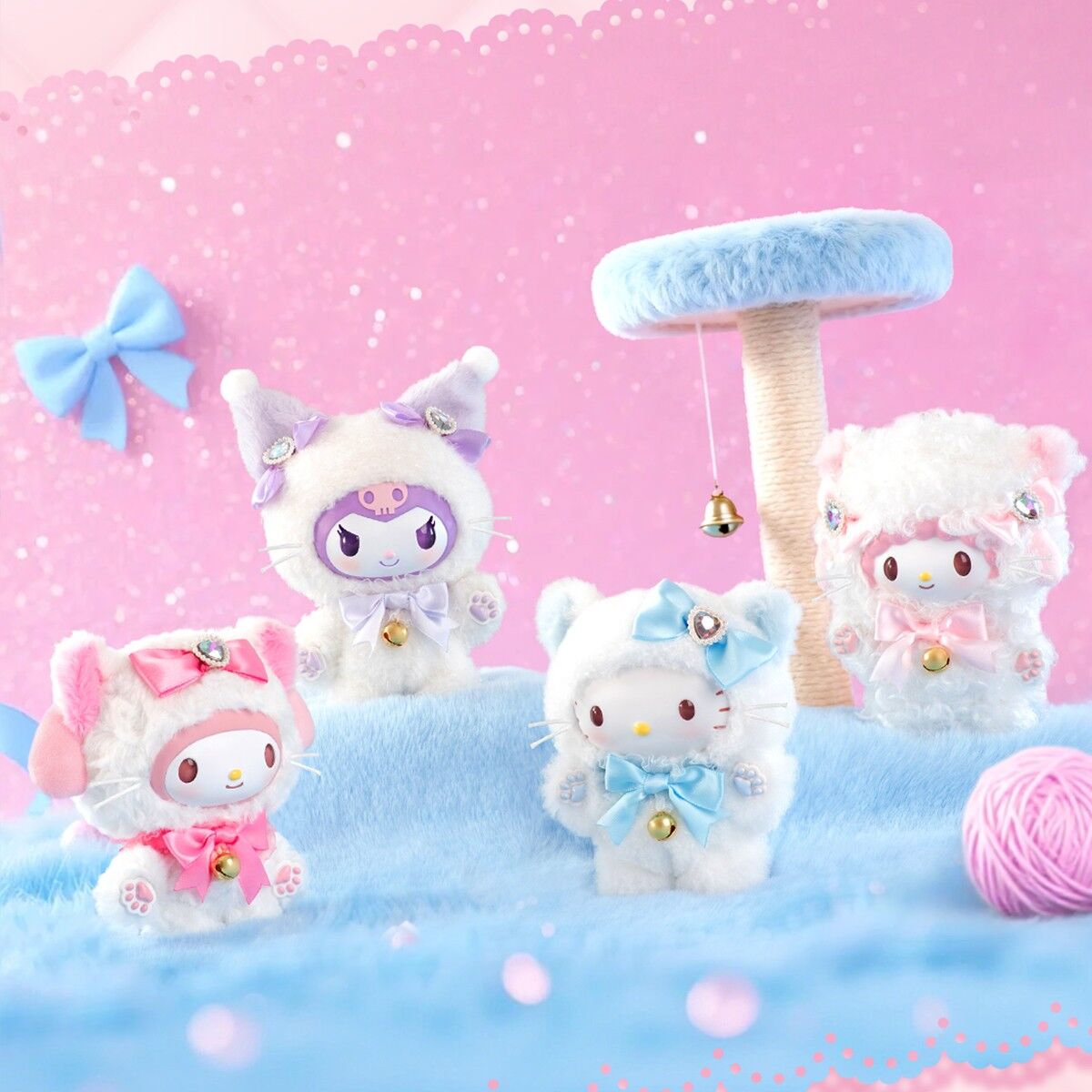 М’яка іграшка-сюрприз на кліпсі POP TOP SANRIO – МРІЯ З БАНТИКОМ