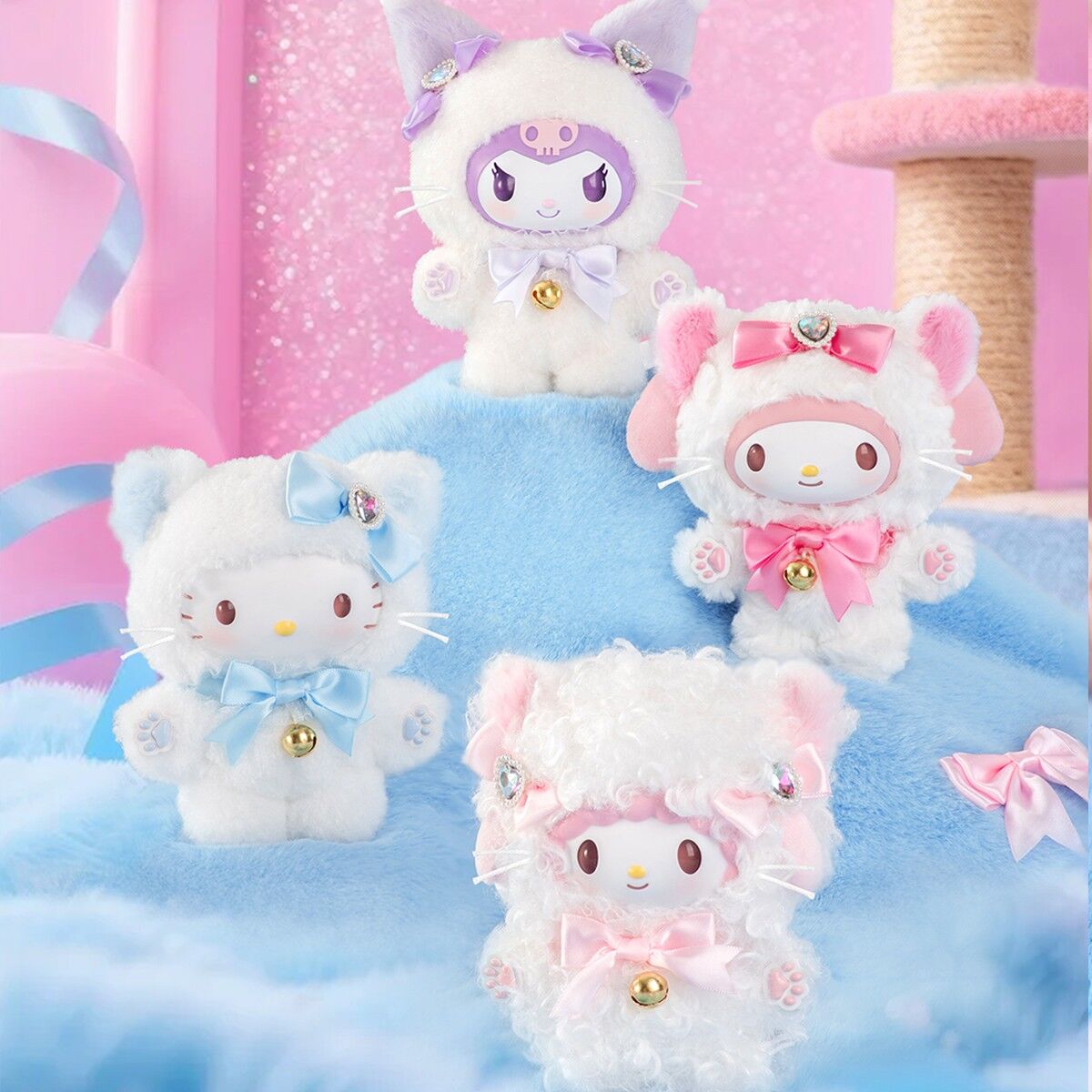 М’яка іграшка-сюрприз на кліпсі POP TOP SANRIO – МРІЯ З БАНТИКОМ
