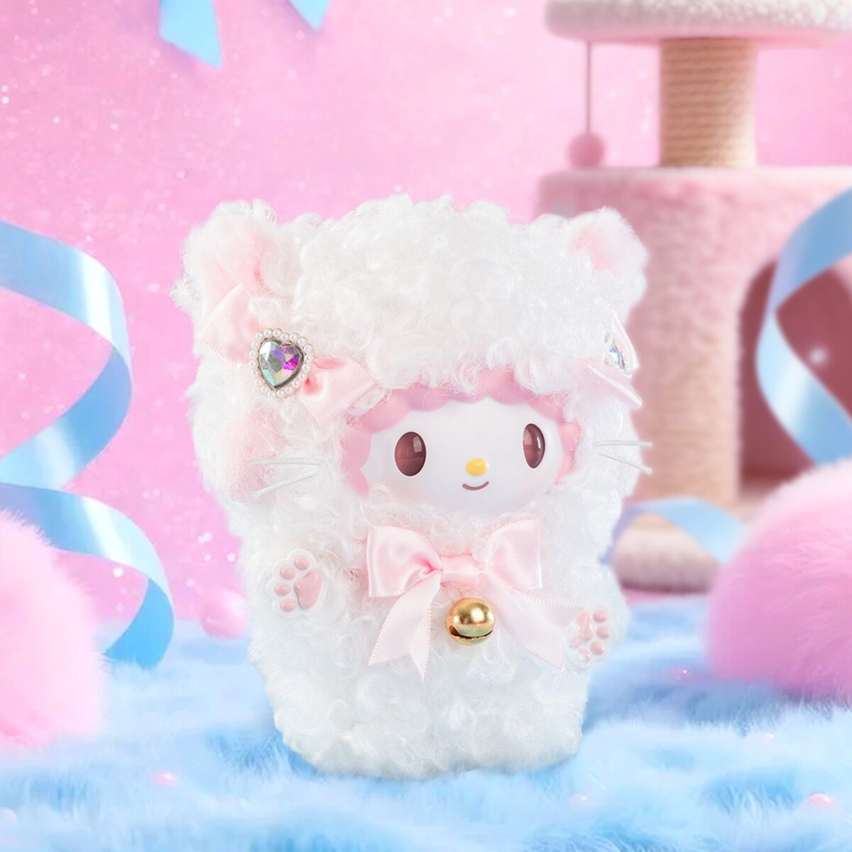 М’яка іграшка-сюрприз на кліпсі POP TOP SANRIO – МРІЯ З БАНТИКОМ