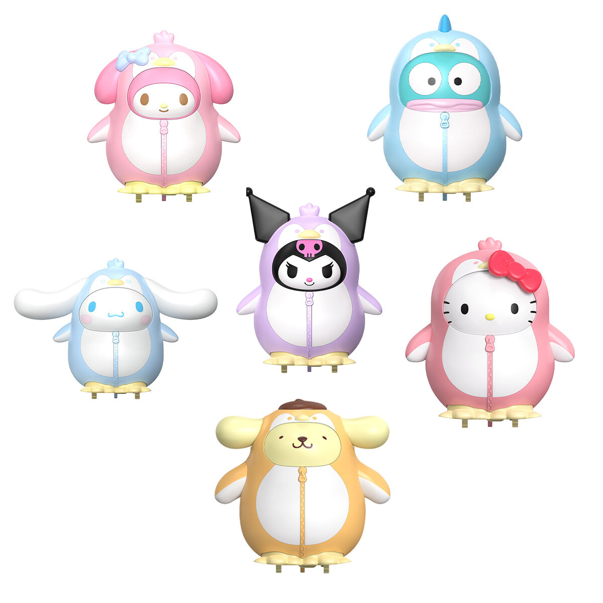 Механічна іграшка-сюрприз POP TOP SANRIO – БАЛ ПІНГВІНІВ (в ас.)