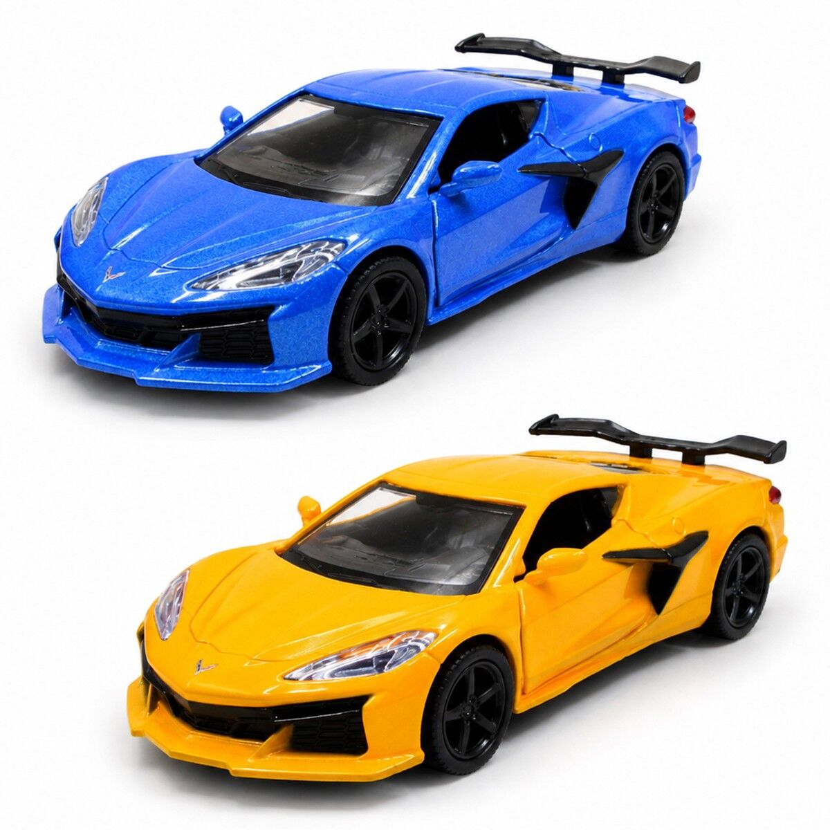 Автомодель – CHEVROLET CORVETTE Z06 2023 (синій, помаранчевий)
