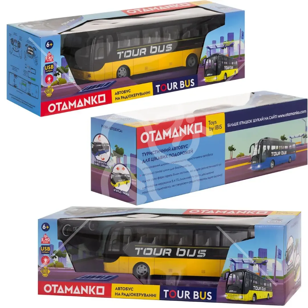 Машинка OTAMANKO Автобус на радіокеруванні TOUR BUS Жовтий