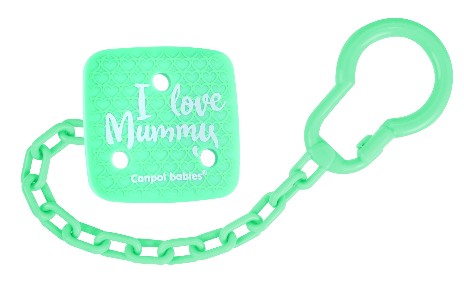 Canpol babies Ланцюжок до пустушки I Love Mummy