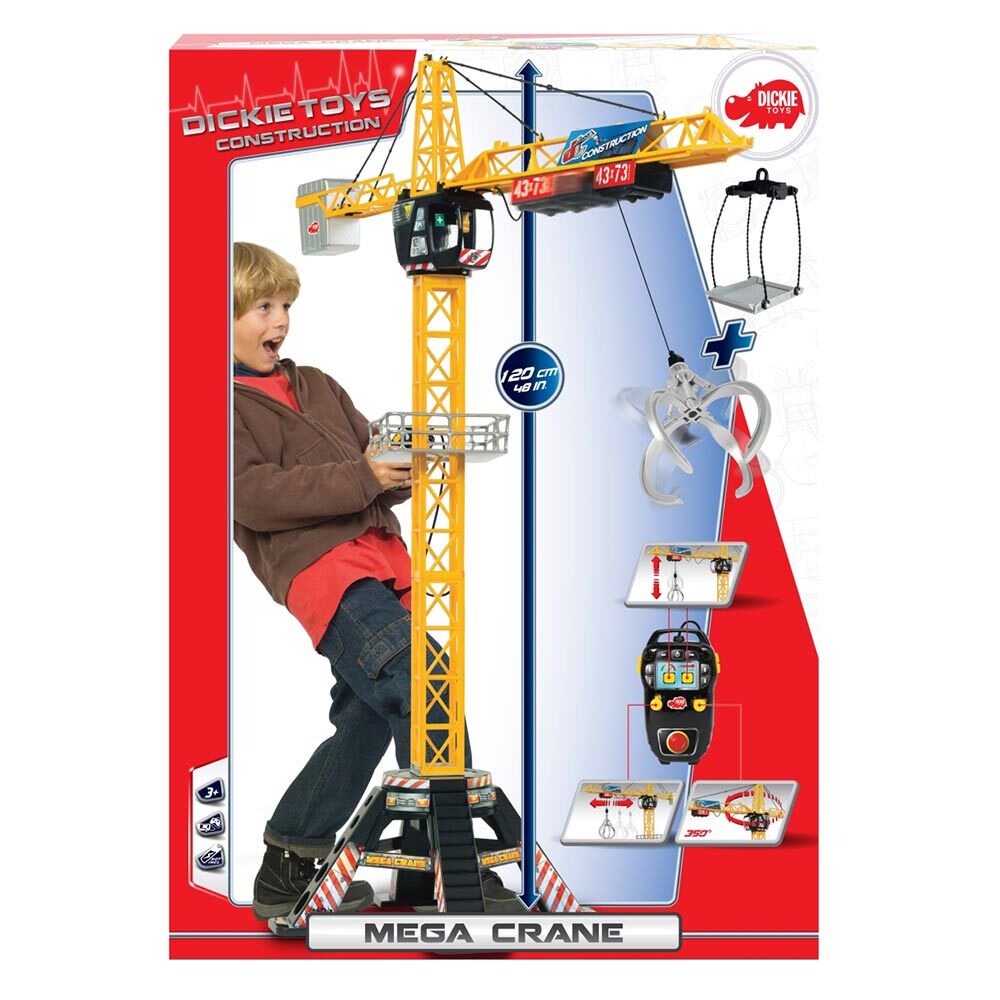 Набір Dickie Toys Мега Будівельний кран на дистанційному керуванні 120 см (3462412)