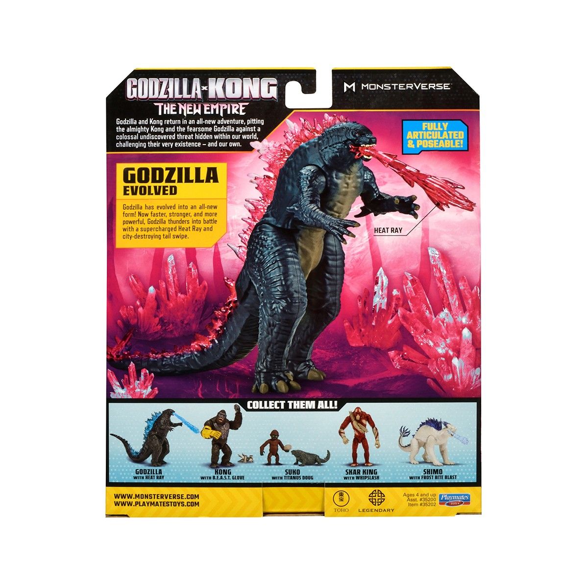 Фігурка GODZILLA X KONG – ҐОДЗІЛЛА ПІСЛЯ ЕВОЛЮЦІЇ З ПРОМЕНЕМ (15 cm)