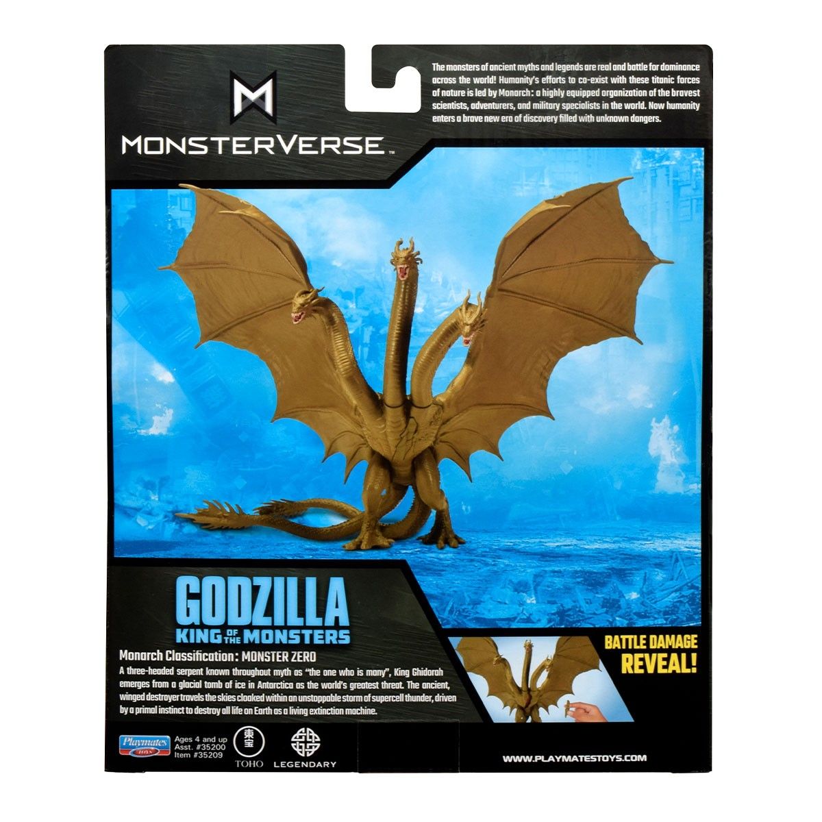 Ігрова фігурка GODZILLA VS. KONG S2 – КОРОЛЬ ГІДОРА (з аксес.)