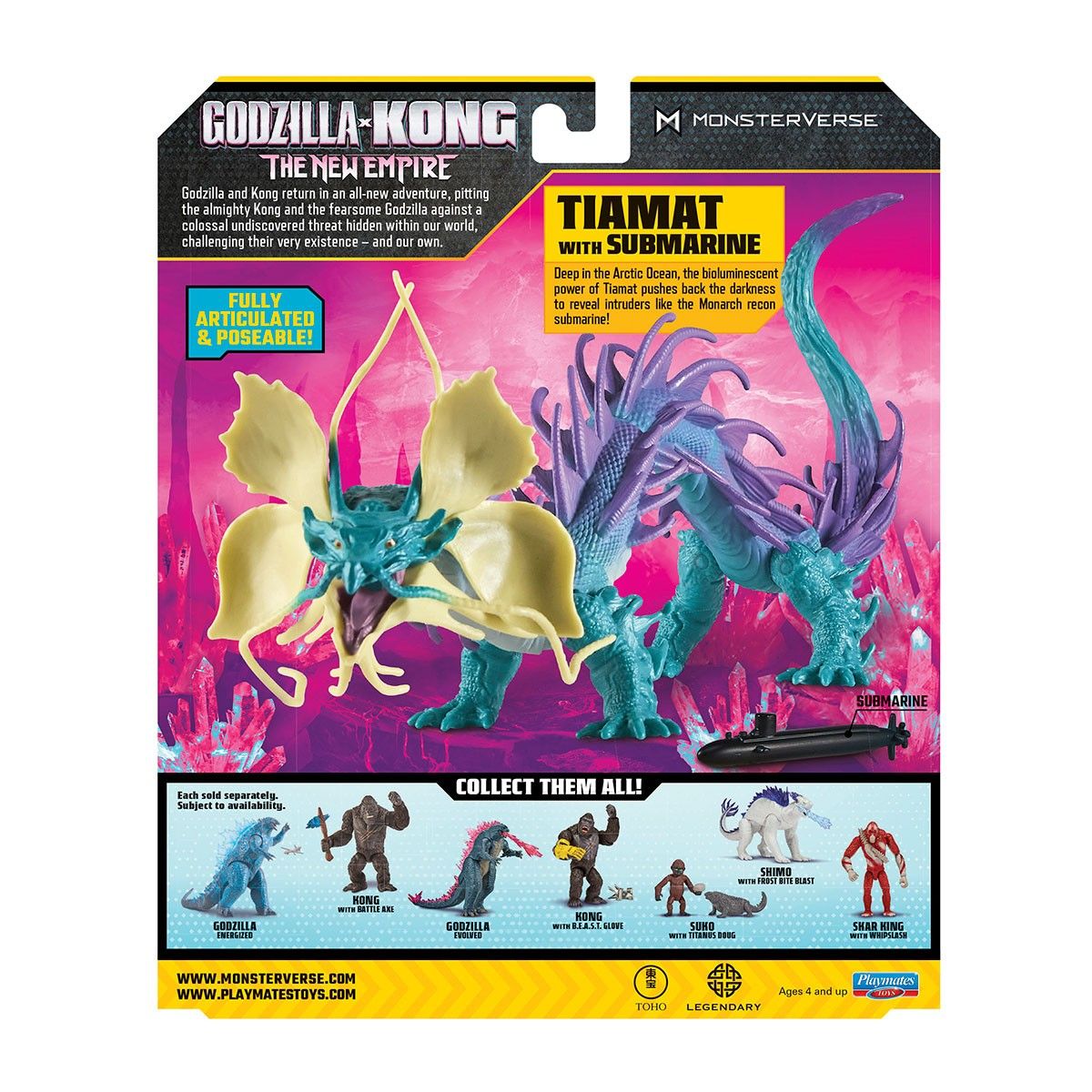 Фігурка GODZILLA VS. KONG – ТІАМАТ З ПІДВОДНИМ ЧОВНОМ