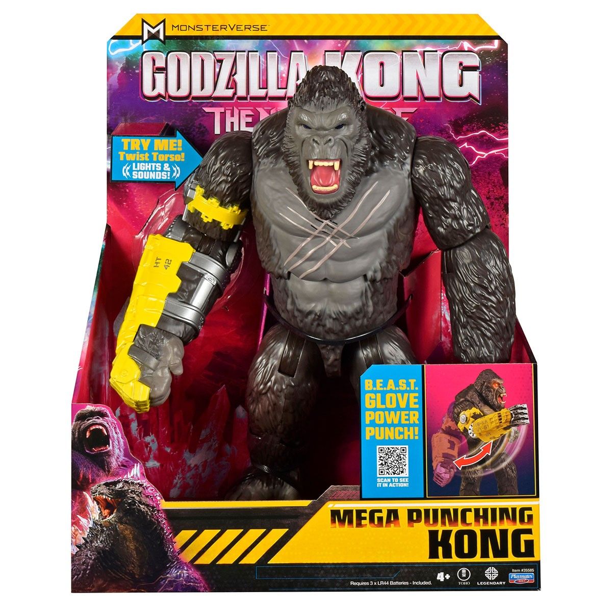 Фігурка GODZILLA X KONG – МЕГАПОТУЖНИЙ УДАР КОНГА (світло, звук)