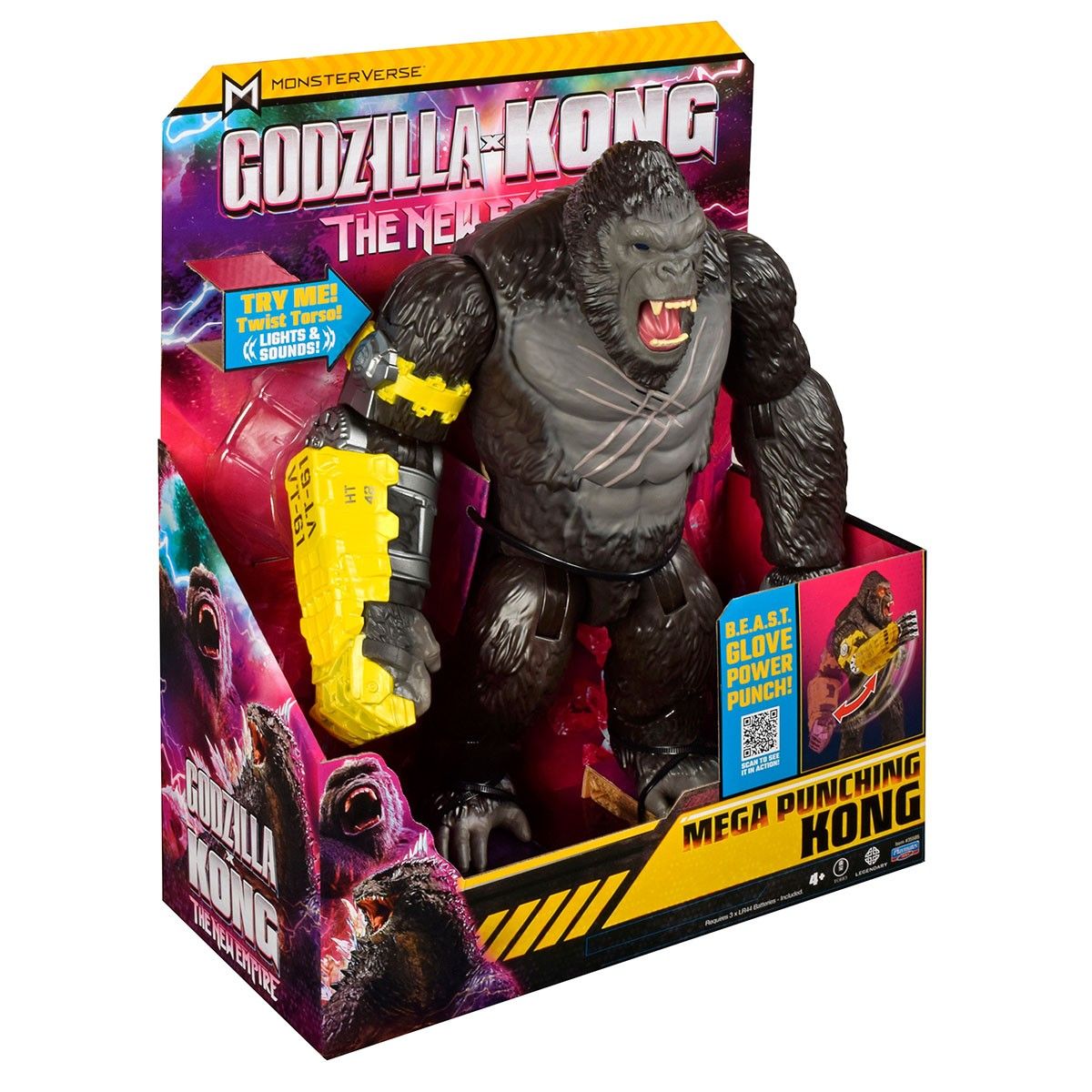Фігурка GODZILLA X KONG – МЕГАПОТУЖНИЙ УДАР КОНГА (світло, звук)