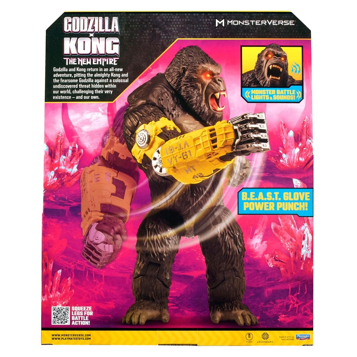 Фігурка GODZILLA X KONG – МЕГАПОТУЖНИЙ УДАР КОНГА (світло, звук)