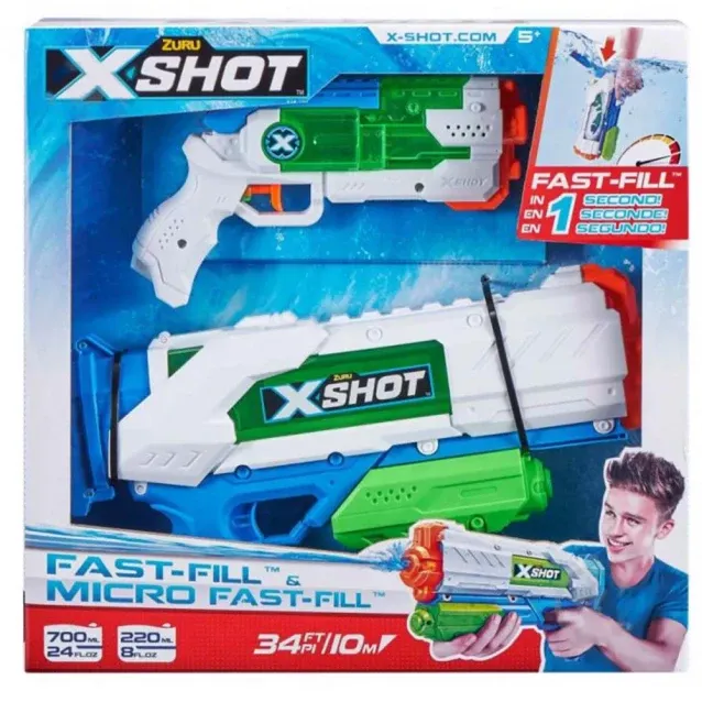 Набір водних бластеров X-Shot Warfare Fast Fill Medium And Small (56225R)