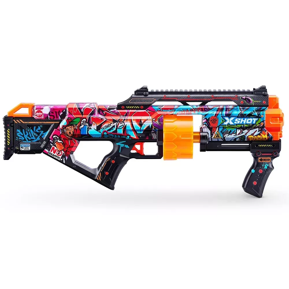 Швидкострільний бластер X-SHOT Skins Last Stand Graffiti (16 патронів) (36518B)