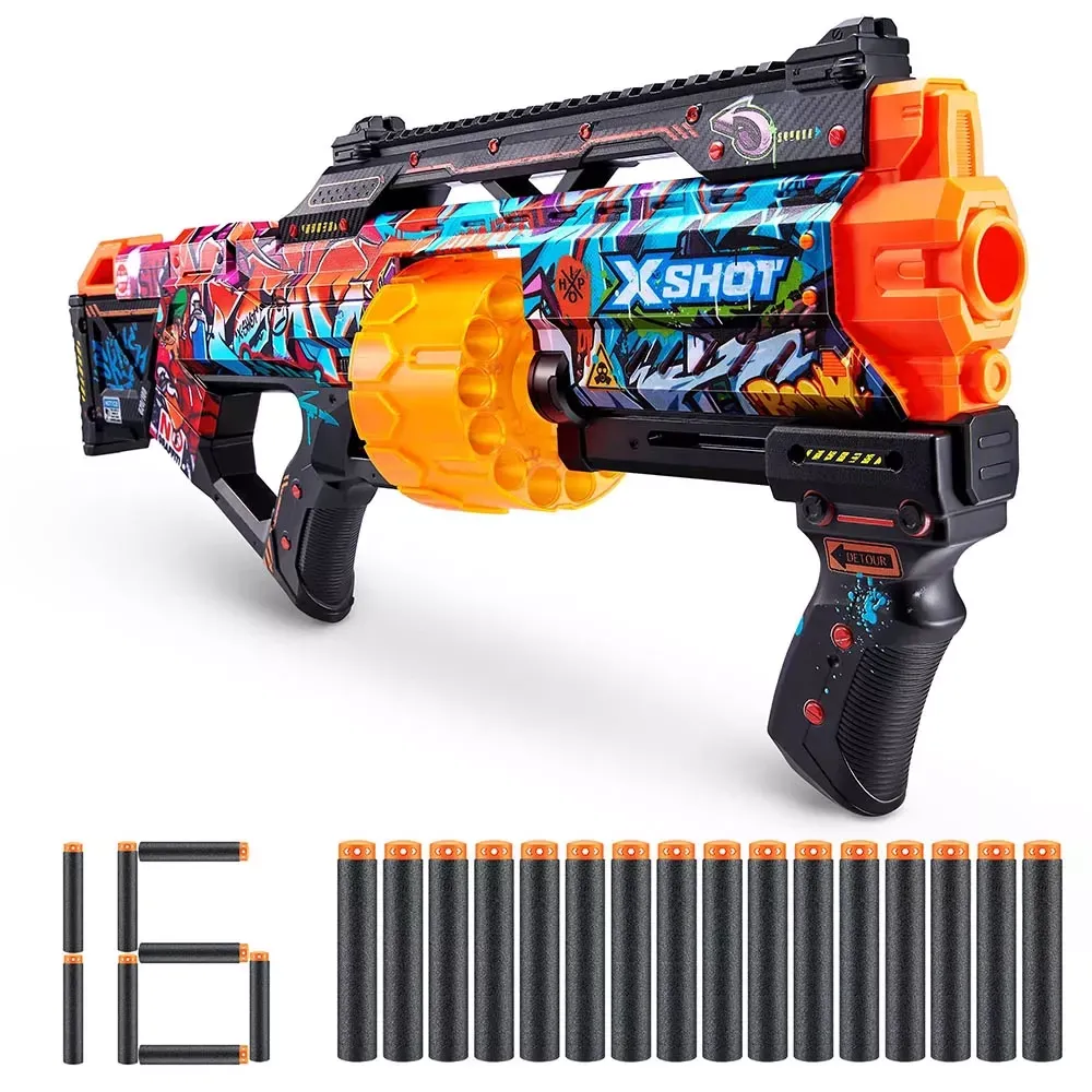 Швидкострільний бластер X-SHOT Skins Last Stand Graffiti (16 патронів) (36518B)