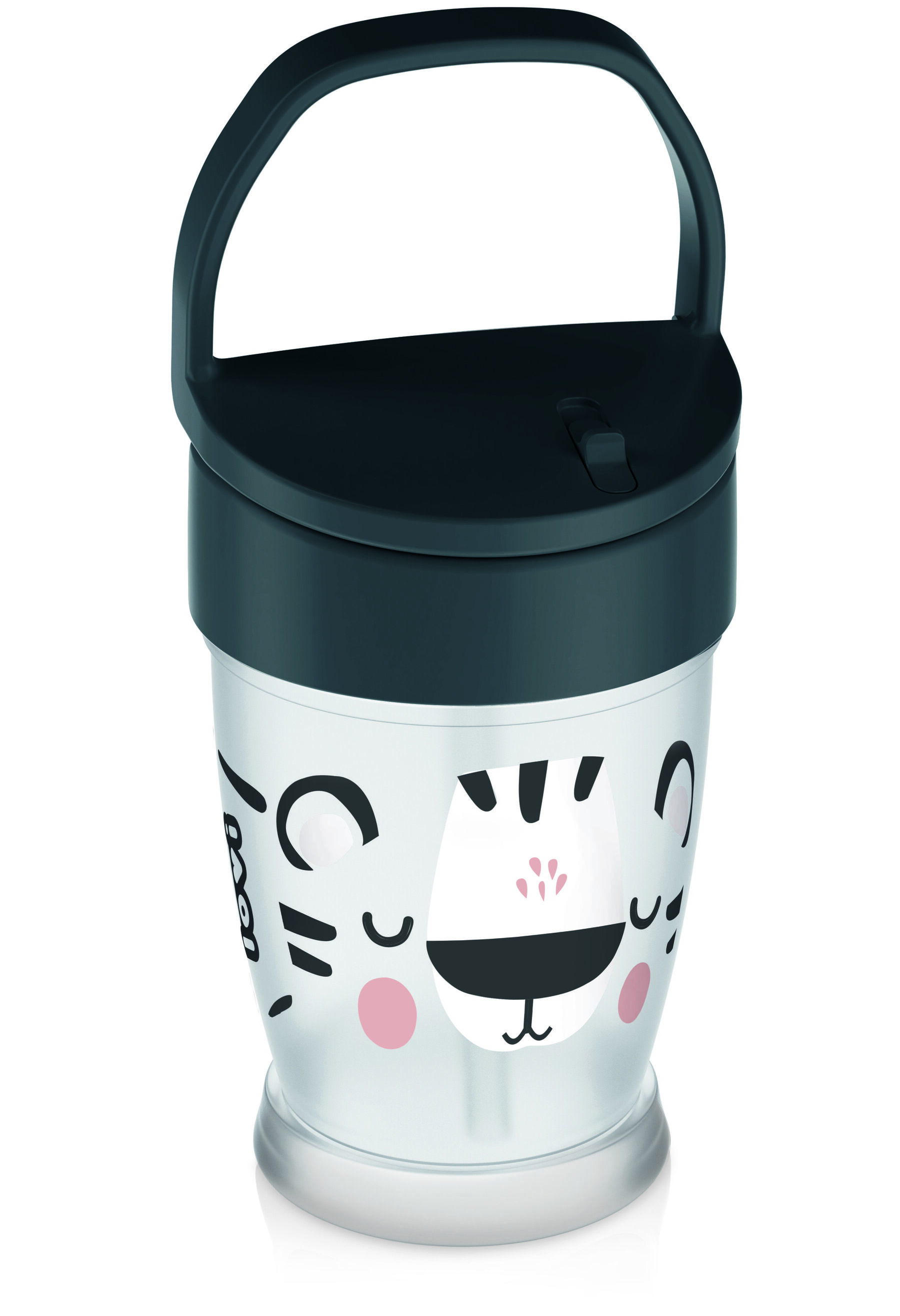 LOVI Моя кружка з трубочкою JUNIOR 250 мл Salt&Pepper