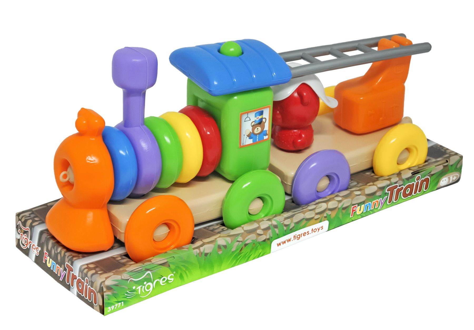 Іграшка розвиваюча "Funny train" 23 ел., Tigres