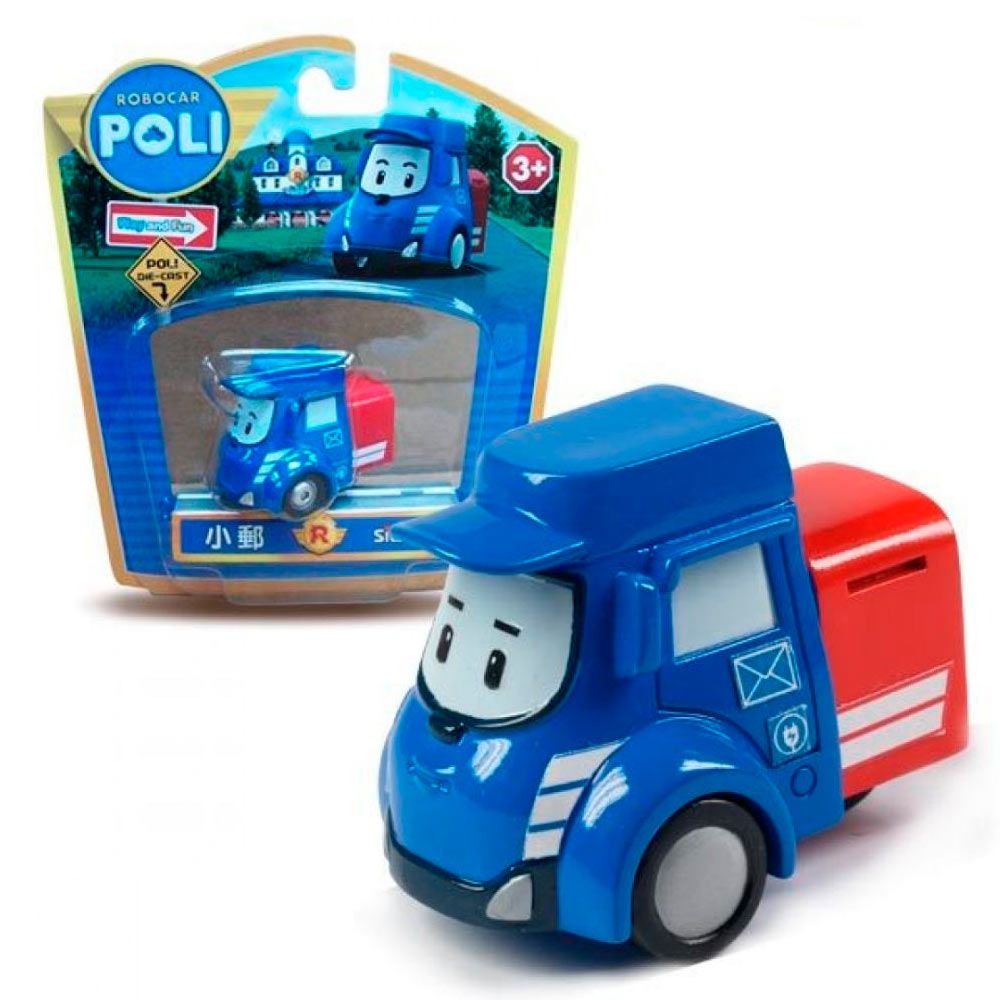 Фігурка Robocar Poli Пості поштова металева машина 6 см (83178)