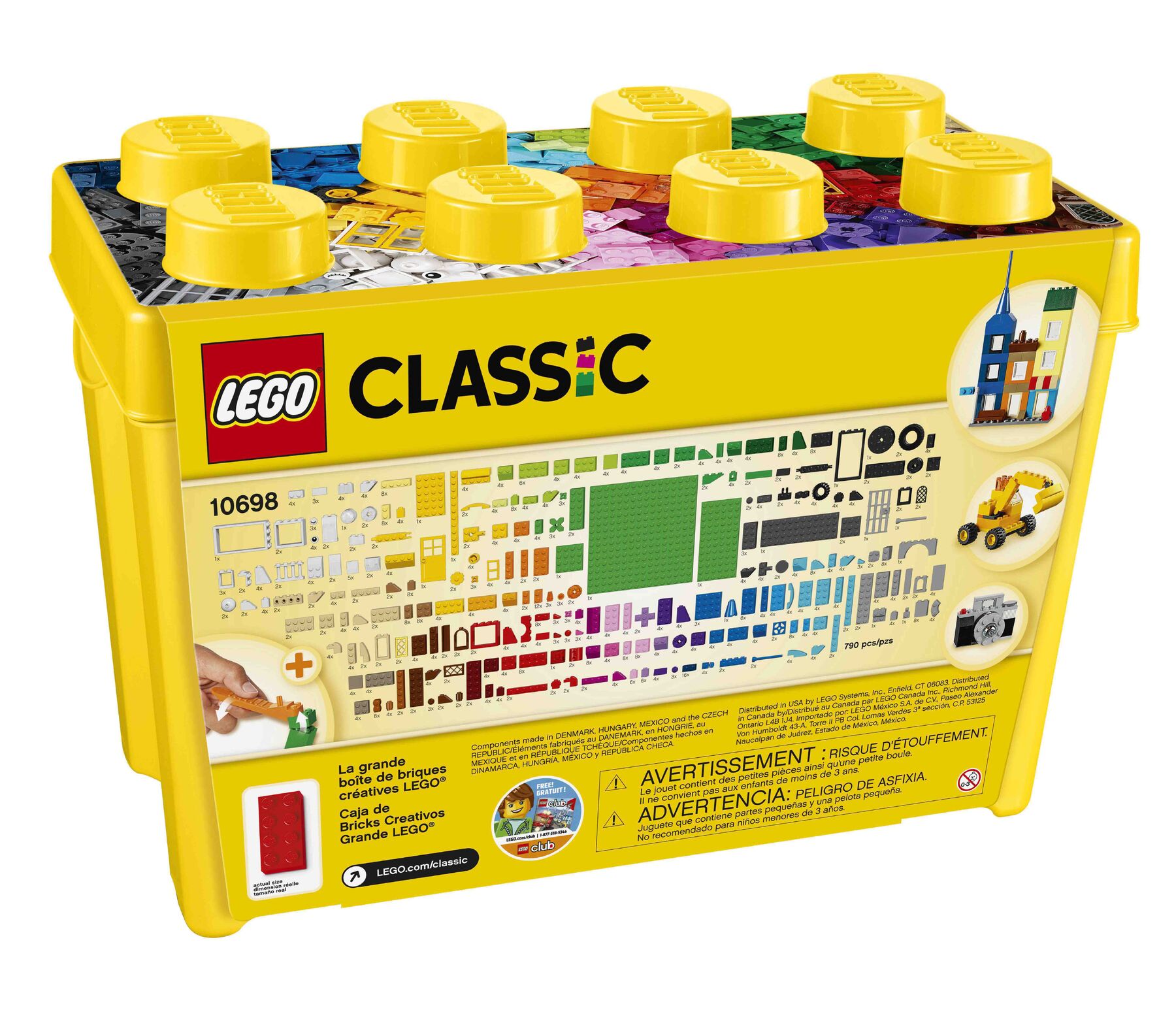 10696 Коробка кубиків LEGO® для творчого конструювання, середнього розміру