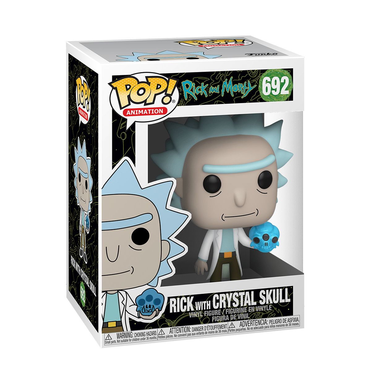 Ігрова фігурка Funko Pop! серії Рік і Морті - Рік з кришталевим черепом
