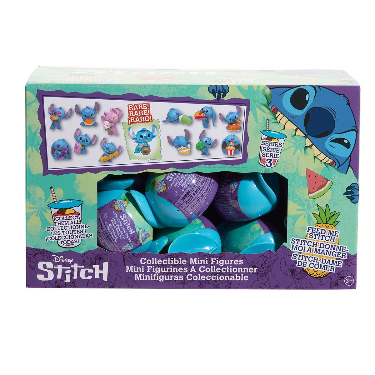 Фігурка-сюрприз у капсулі STITCH серії "Feed Me" - СТІЧ ЗІ СМАКОЛИКАМИ (в асорт., у диспл.)