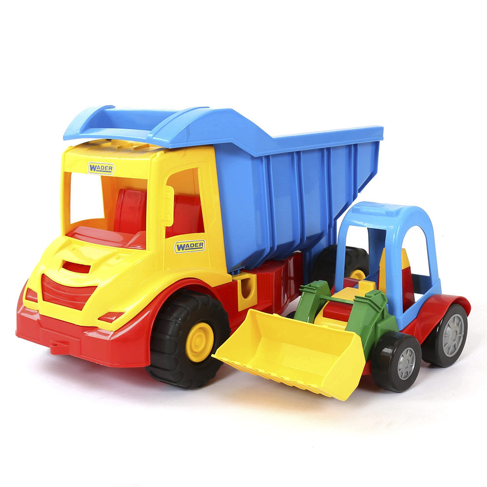 Машинка Вантажівка з трактором Wader Multi truck (39219)