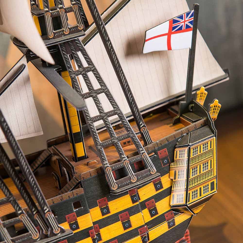 Тривимірна головоломка-конструктор CubicFun HMS Victory (T4019h)