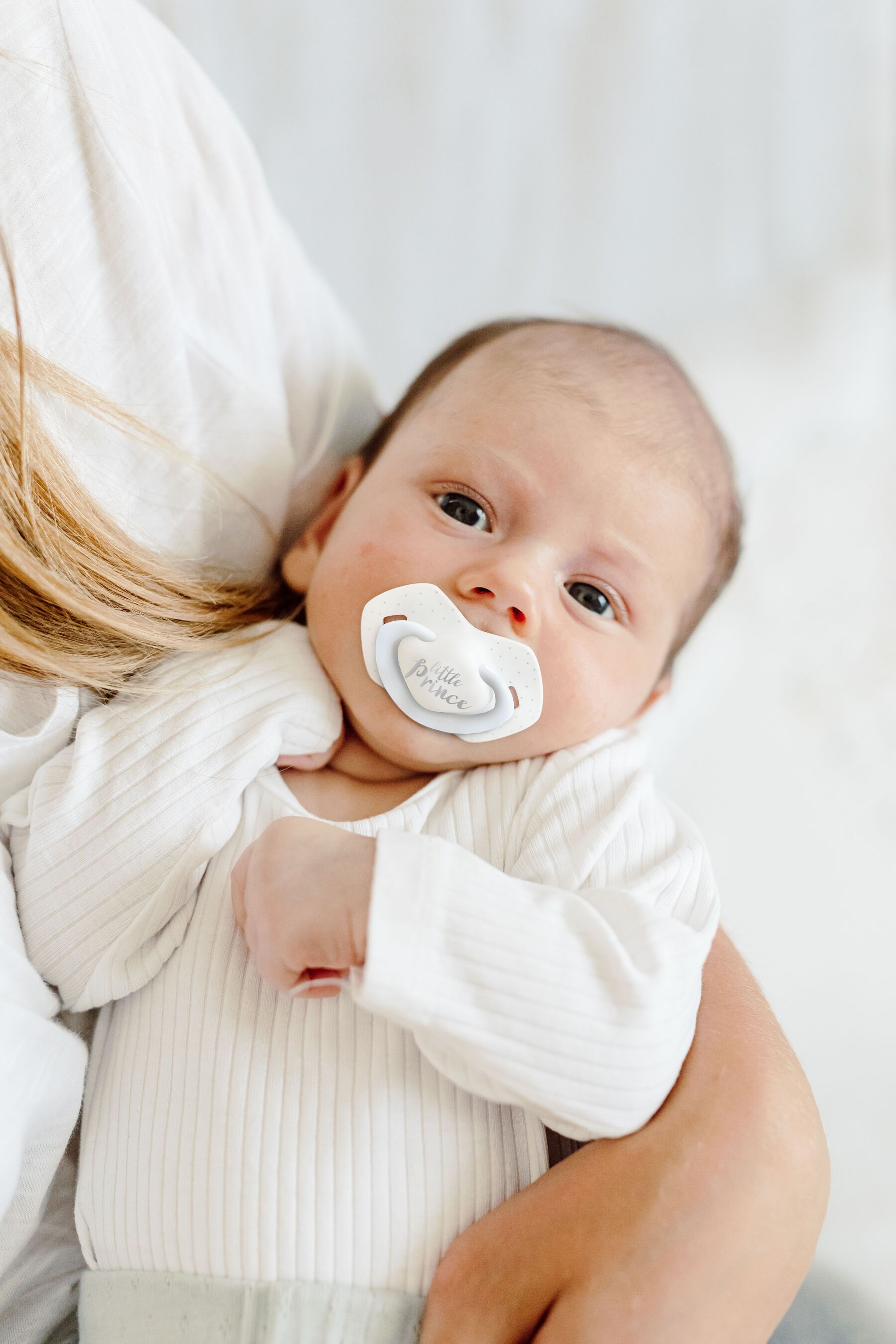 Canpol babies Пустушка силіконова симетрична 0-6 міс ROYAL BABY 2 шт. - блакитна