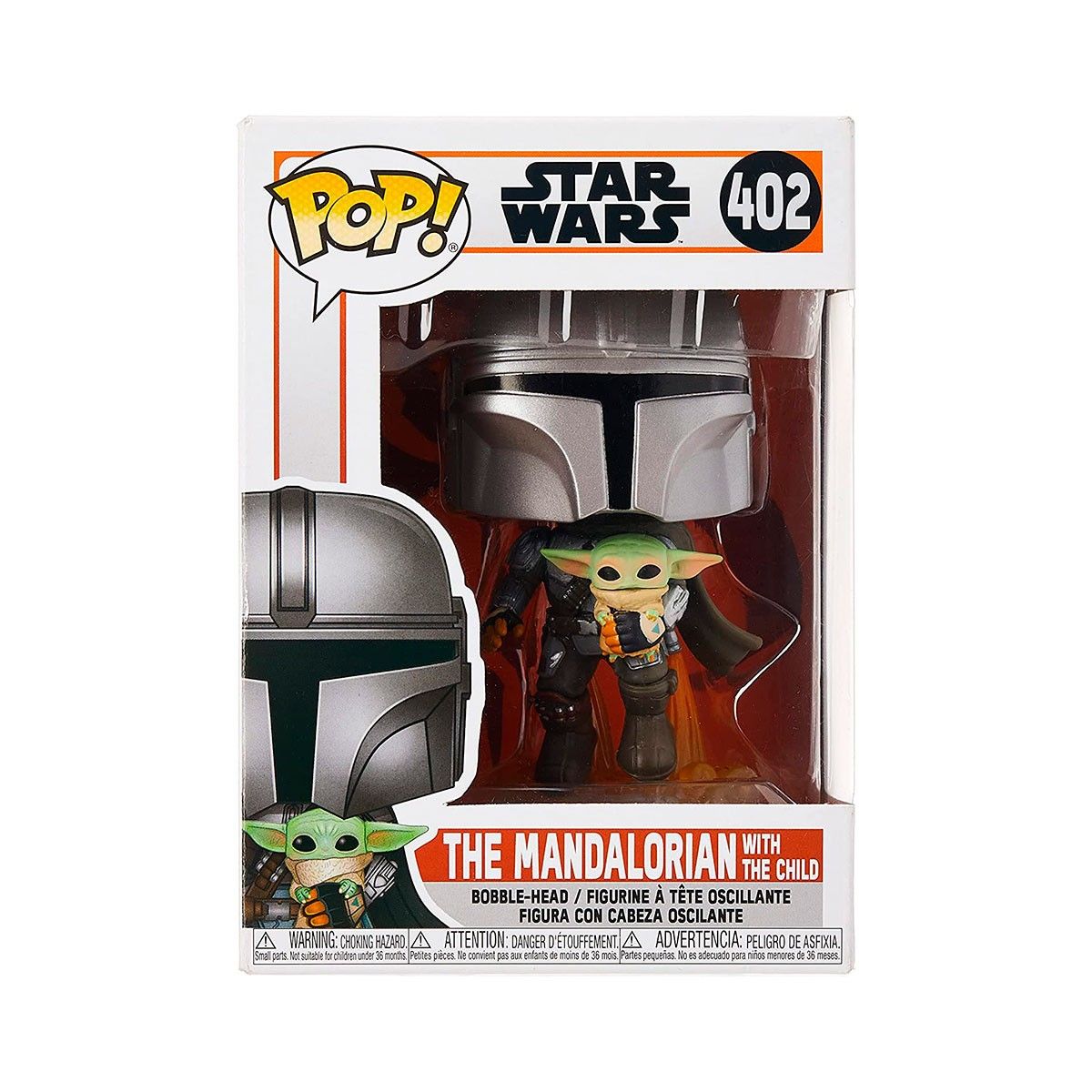 Ігрова фігурка FUNKO POP! серії "Мандалорець" - МАНДАЛОРЕЦЬ, ЩО ЛЕТИТЬ З МАЛЮКОМ