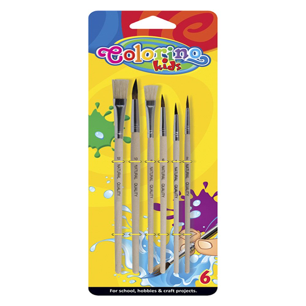 Набір шкільних кистей Colorino 6 шт (89415PTR/1)