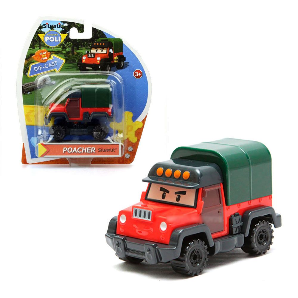 Іграшка Почер Металева машинка Robocar Poli 6 см  (83357)