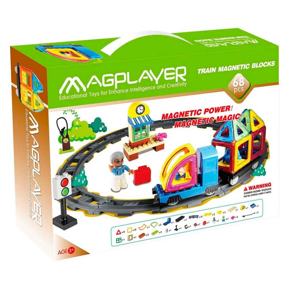 Конструктор Magplayer Магнітний набір 68 елементів (MPK-68)